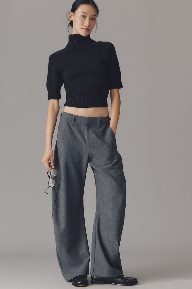 Maeve Draped Relaxed Curve Pants #3