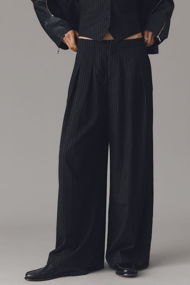By Anthropologie Striped Tuxedo Pants #1