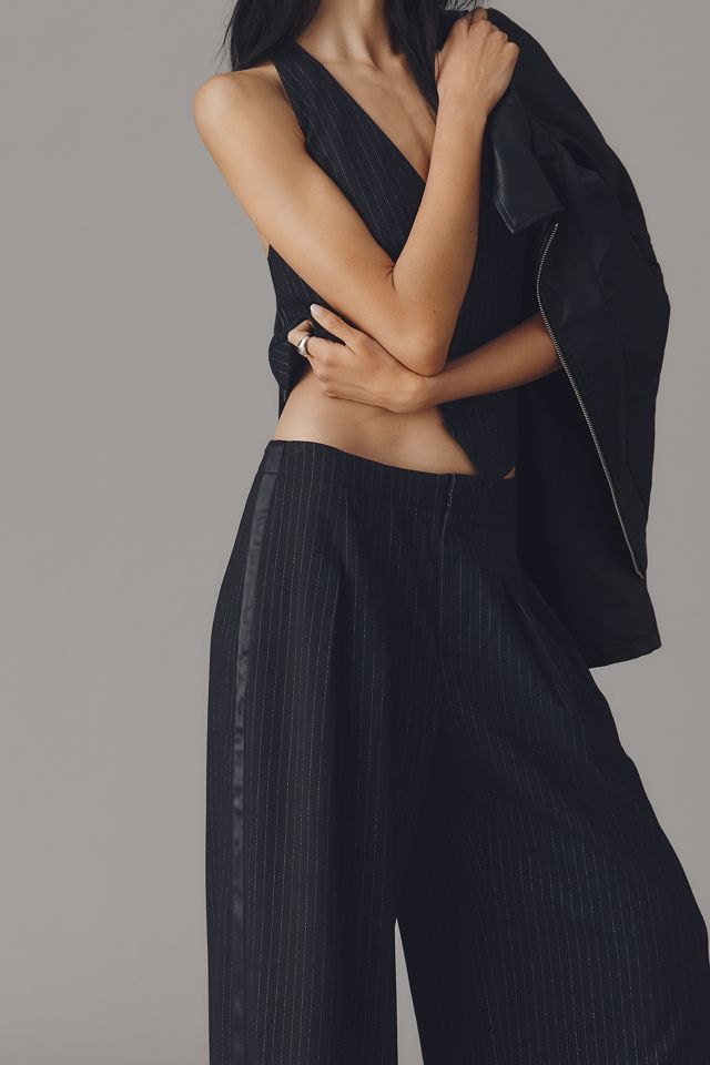 By Anthropologie Striped Tuxedo Pants #2