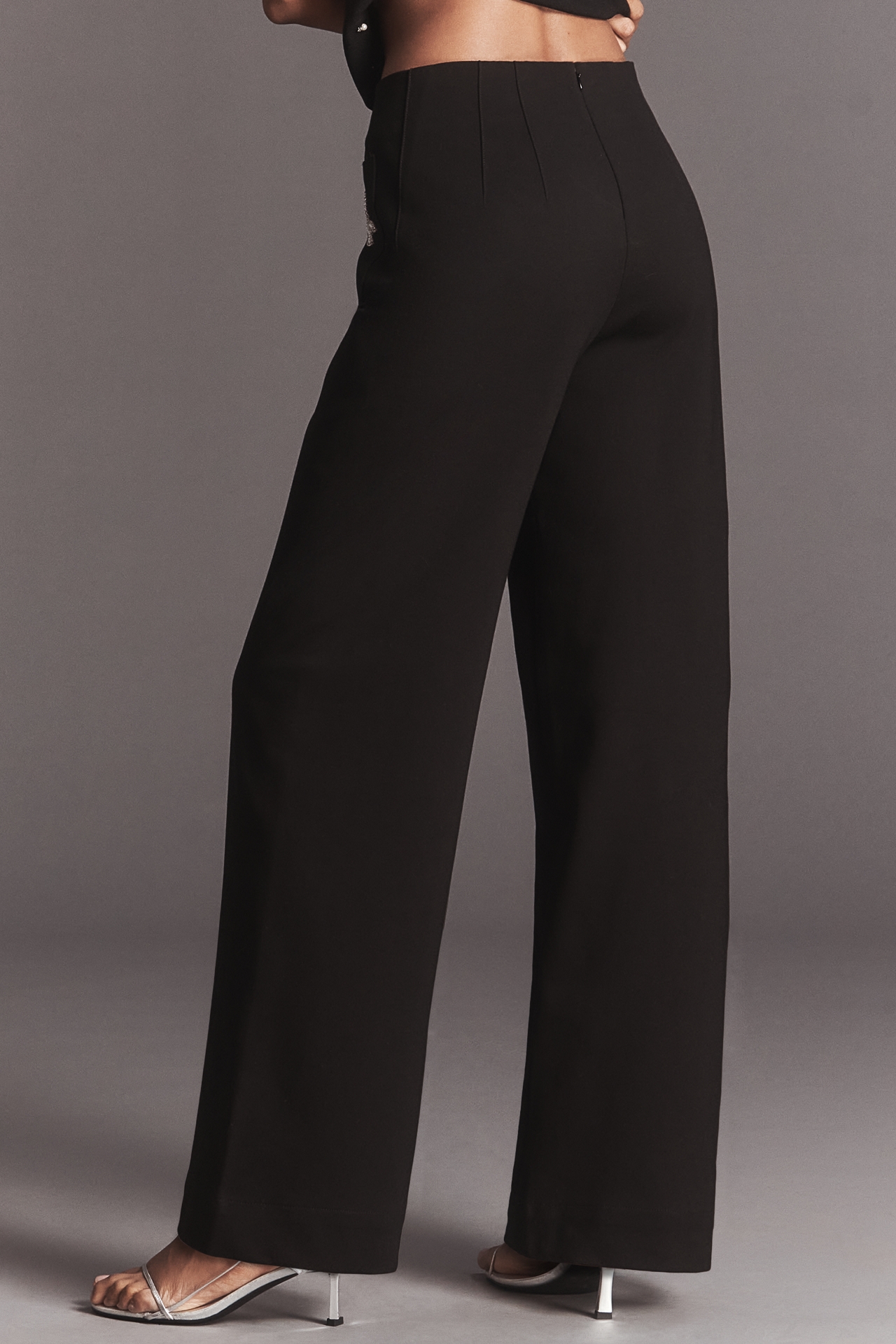 The Colette Full-Length Embroidered Pocket Pants by Maeve