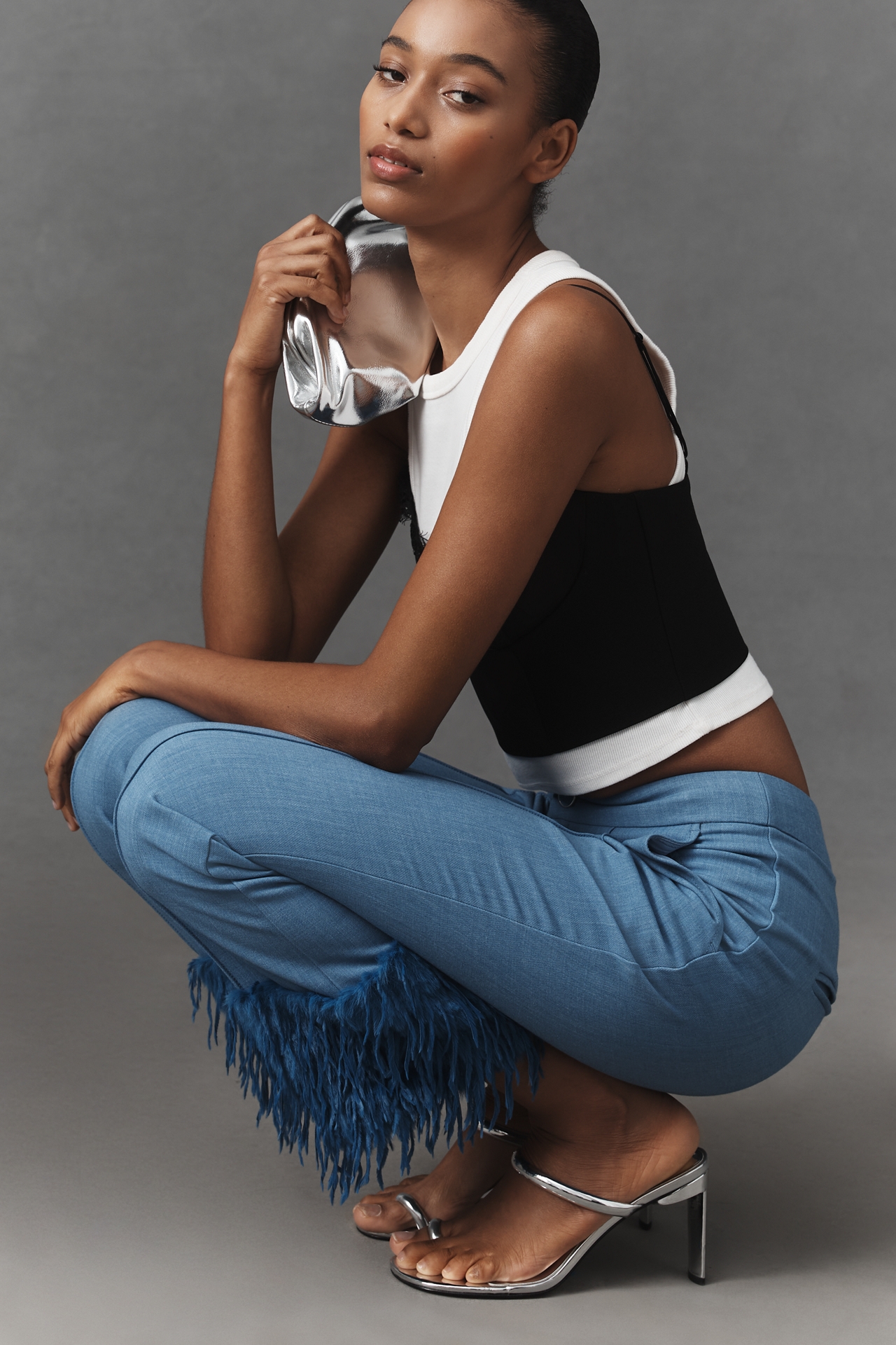 Maeve Cuffed Plush Party Pants