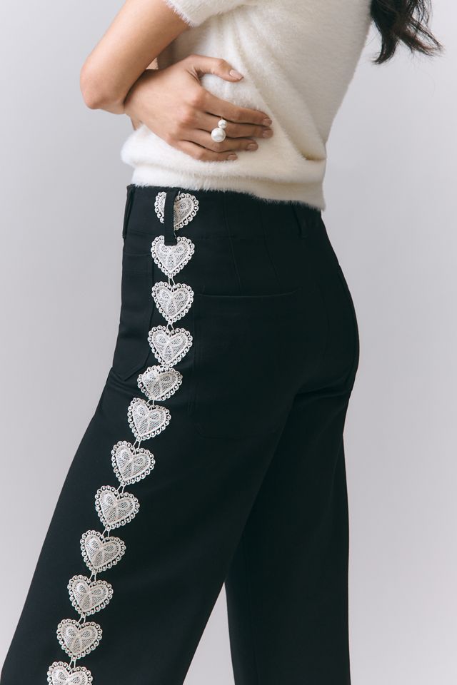 Colette Full-Length Lacy Track Pant by Maeve | Anthropologie