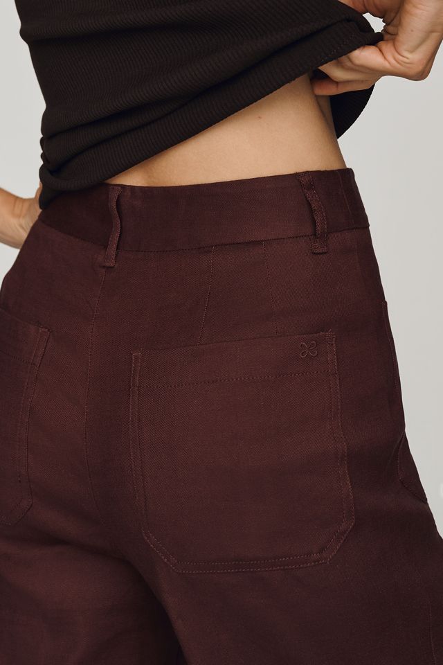 Maeve Jude Linen Stretch Trousers #1