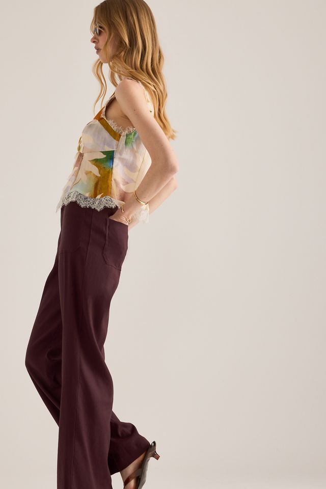 Pantalon Jude en mélange de lin extensible #1