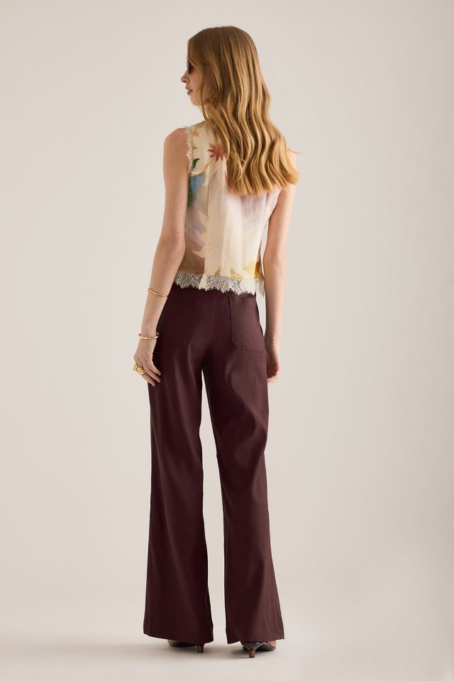 Pantalon Jude en mélange de lin extensible #4