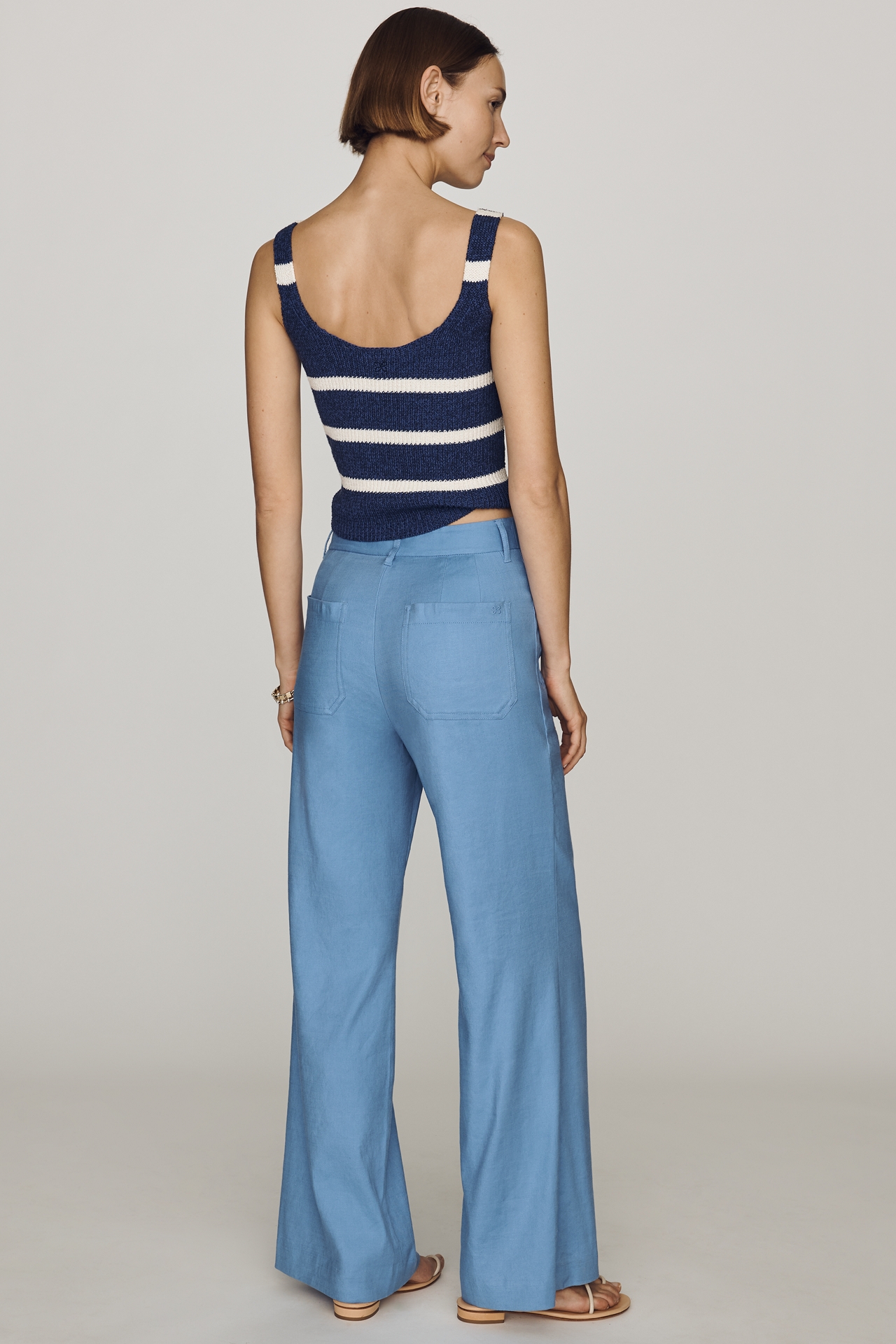 Maeve Jude Linen Stretch Trousers