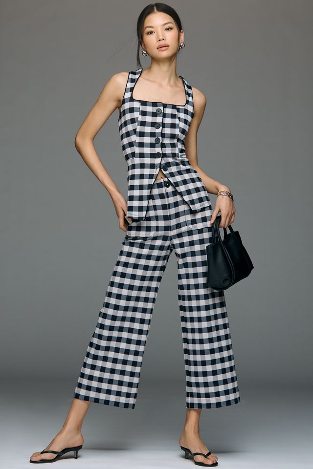 The Colette Knit Crop Printed Pants by Maeve | Anthropologie