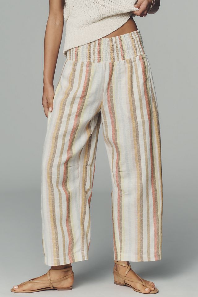 Pilcro Reese Smocked Pull-On Barrel-Leg Pants  #1