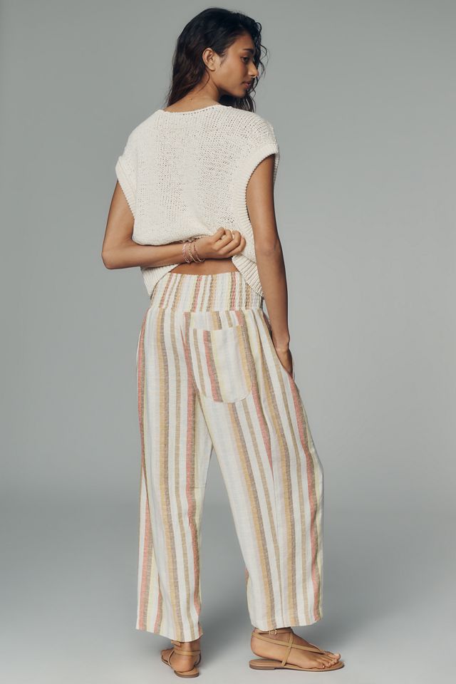 Pilcro Reese Smocked Pull-On Barrel-Leg Pants  #2