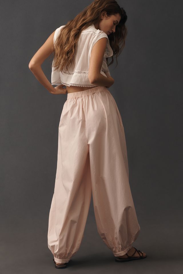 Maeve Poplin Genie Pants | Anthropologie