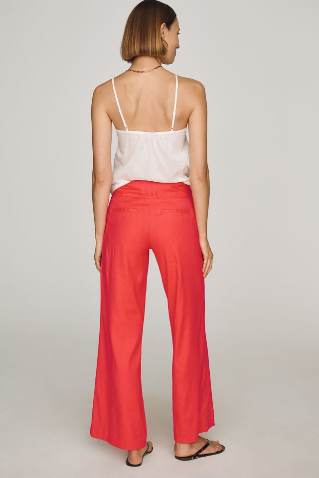 European Linen Stretch High Rise Trousers  #3