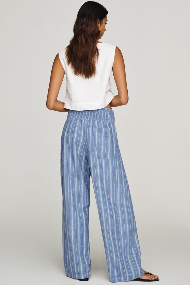 Pilcro Reese Smocked Pull-On Barrel-Leg Pants #2