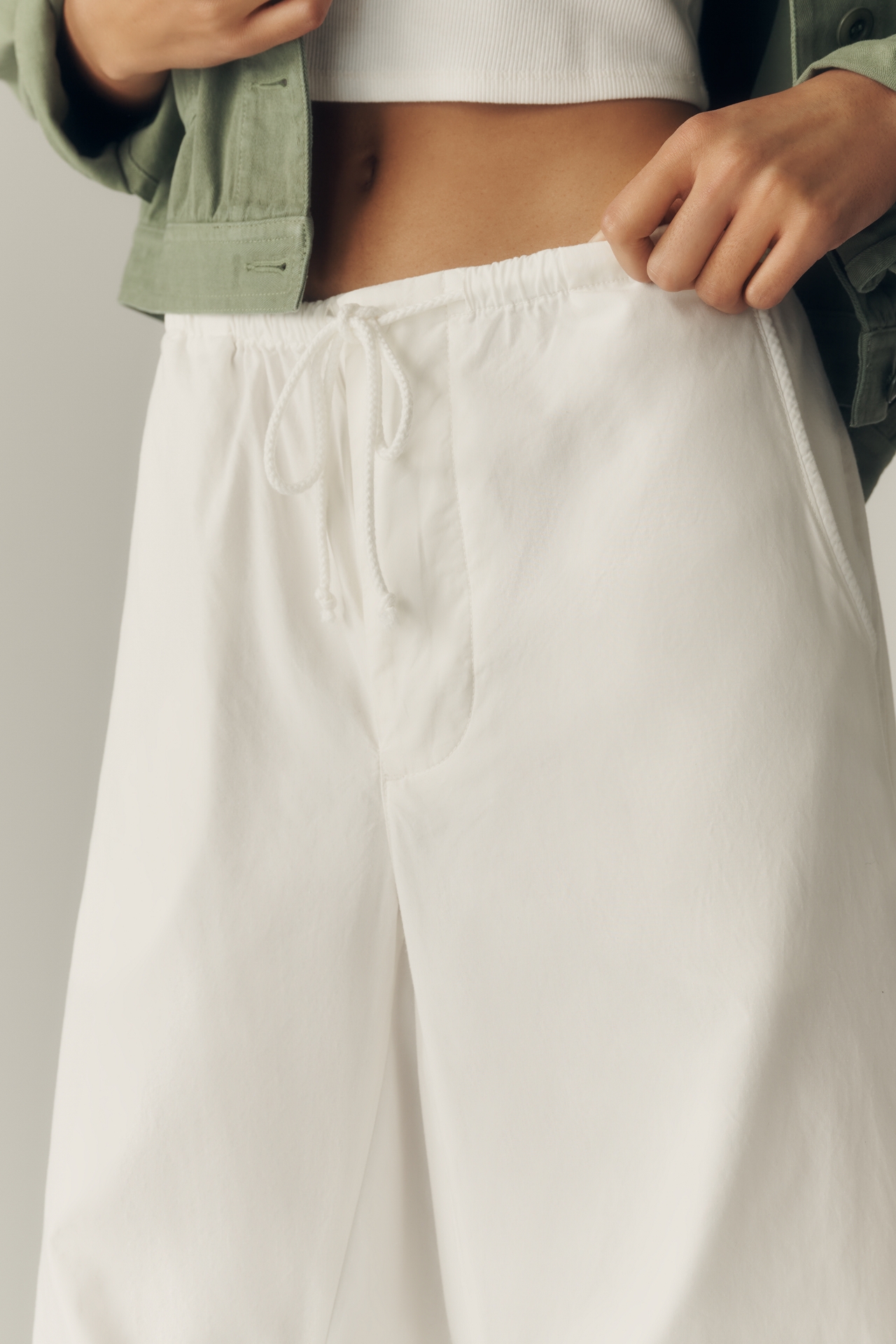 Pilcro Drawstring Barrel Pants