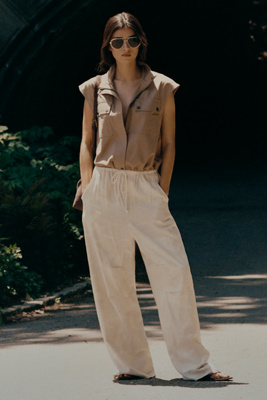 Pilcro Hanna Linen Blend Wide Leg Pants | Anthropologie