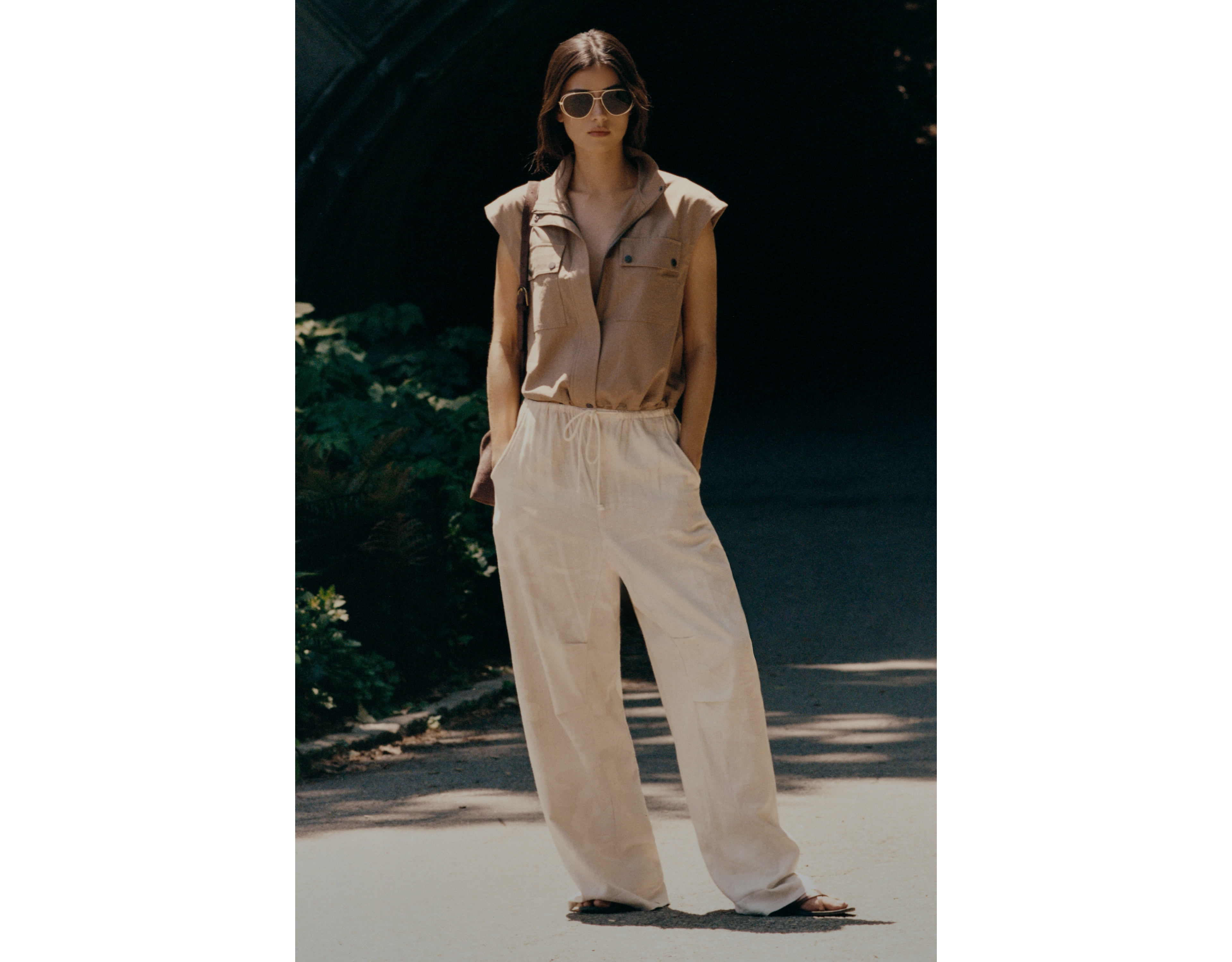 Pilcro Hanna Linen Blend Wide Leg Pants