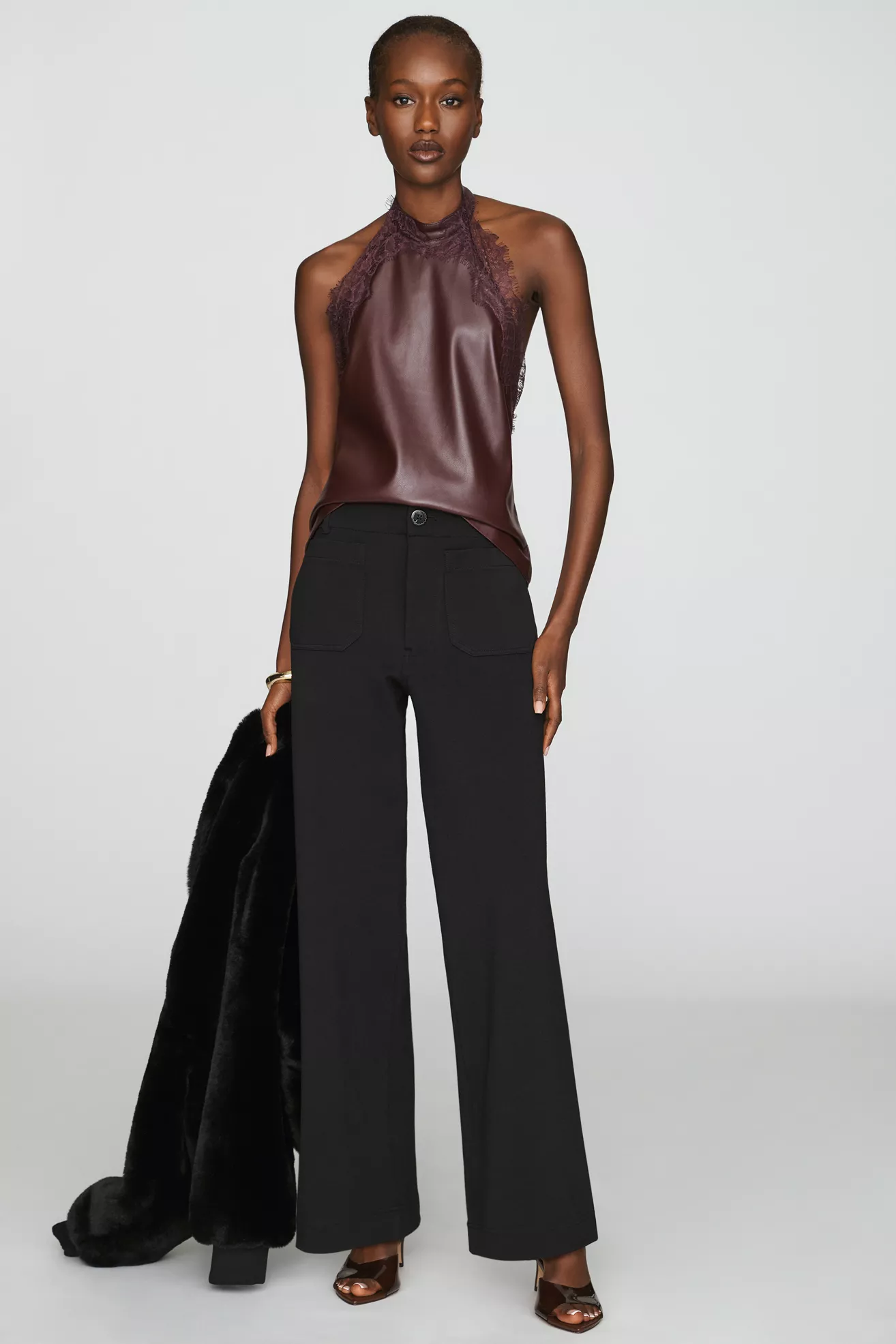 Maeve Colette Knit High Rise Full Length Pants