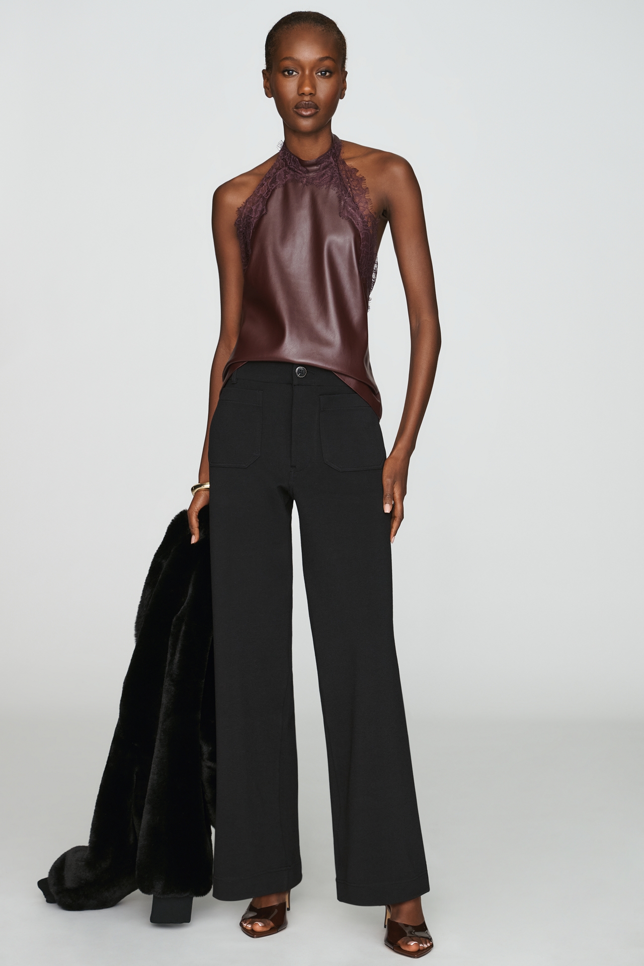 Maeve Colette Knit High Rise Full Length Pants