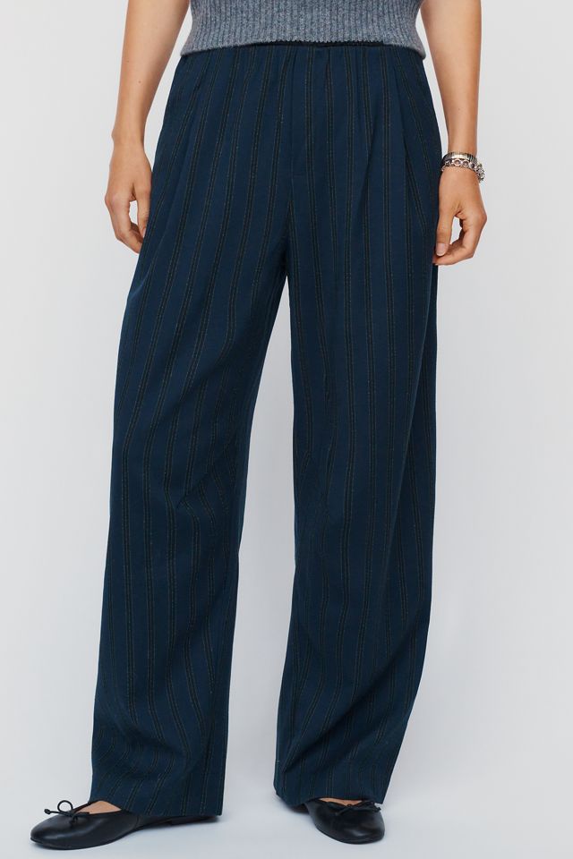 Pantalones de Rayas Diplomáticas de Bouclé By Anthropologie #1