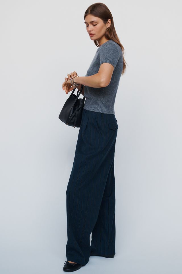 Pantalones de Rayas Diplomáticas de Bouclé By Anthropologie #2