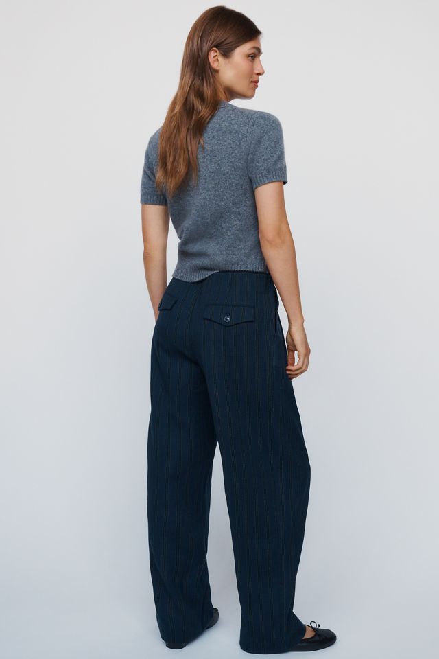 Pantalones de Rayas Diplomáticas de Bouclé By Anthropologie #3