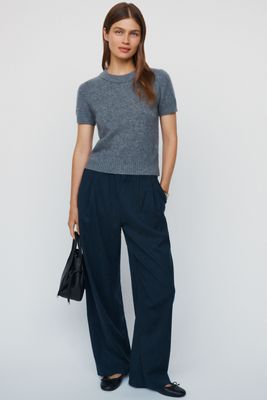 Pantalones de Rayas Diplomáticas de Bouclé By Anthropologie