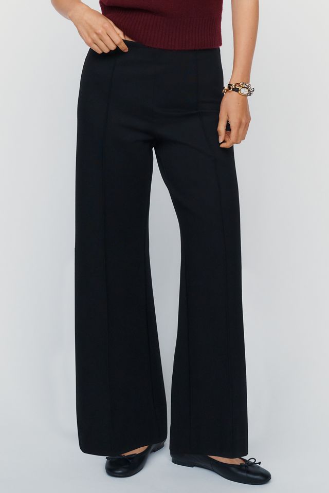 Maeve Knit Cropped Wide-Leg Pants #1