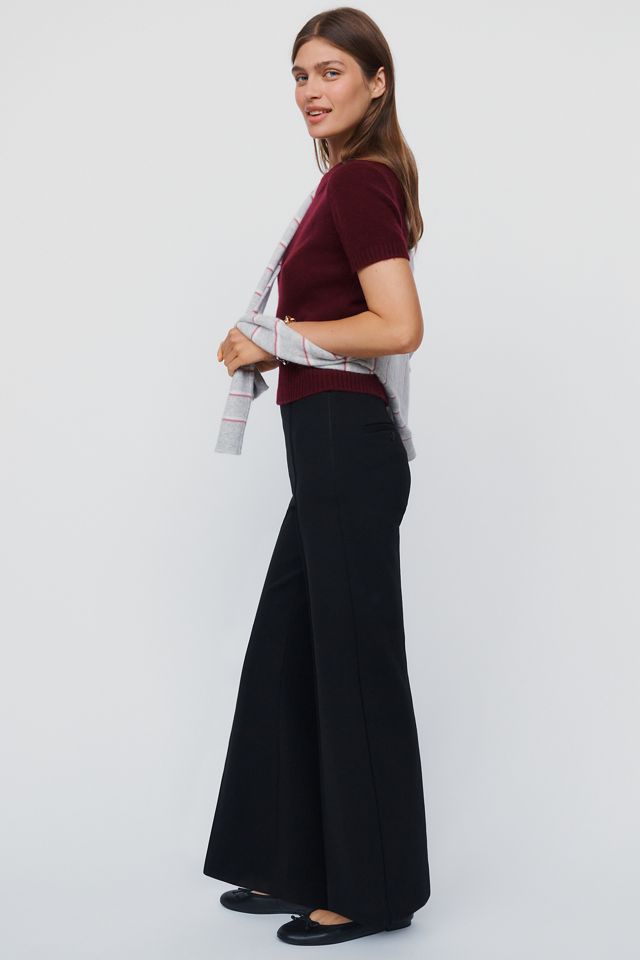 Maeve Knit Cropped Wide-Leg Pants #2