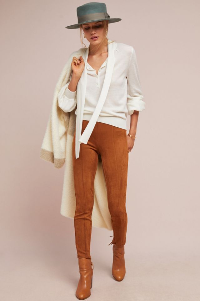 Faux-suede legging, Contemporaine