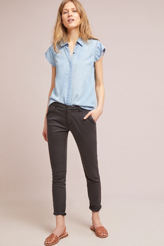 Reiko Low-Rise Chino Trousers