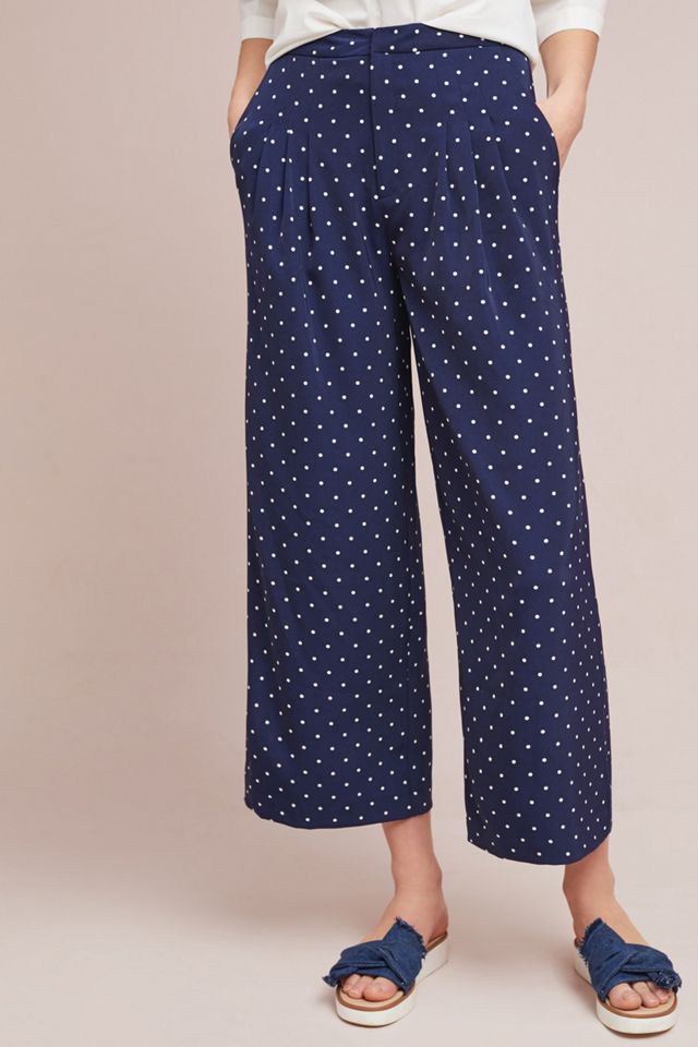 Polka Dot Wide-Leg Pants #1