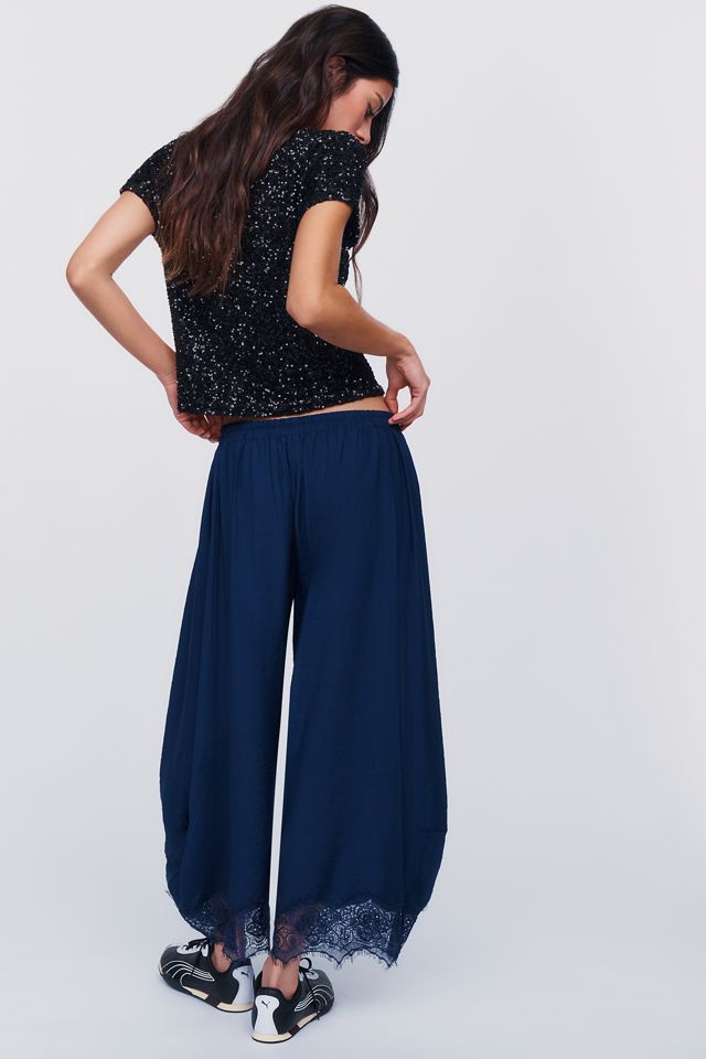 Pantalon court à ourlet en dentelle Reverie By Anthropologie #9