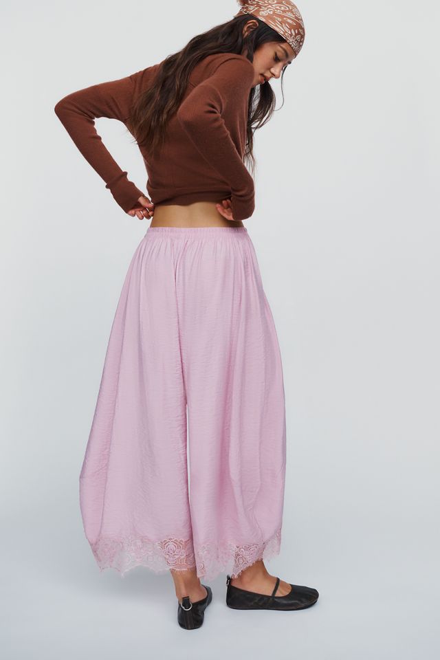 By Anthropologie Reverie Lace-Trim Tapered Pants #4