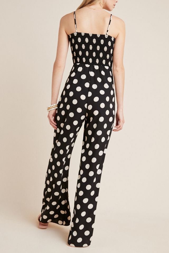 Smocked Dot Jumpsuit #1