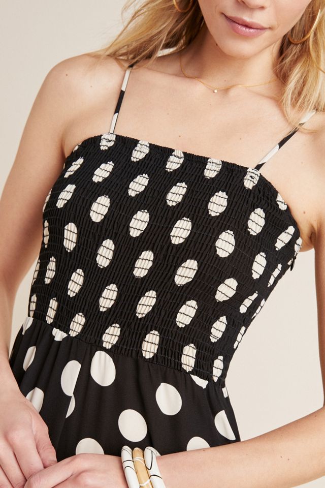 Smocked Dot Jumpsuit #2