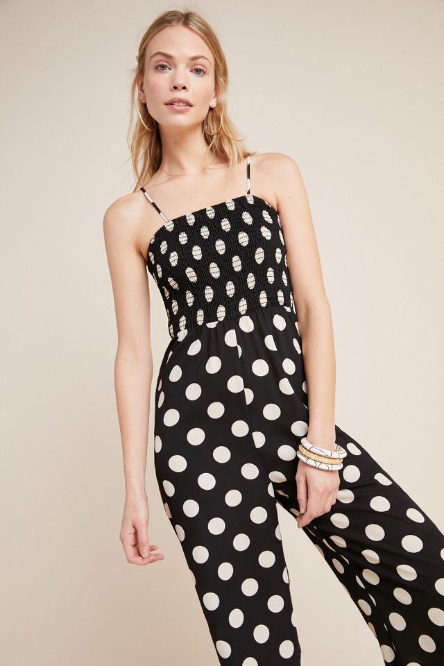 Anthropologie polka sale dot jumpsuit