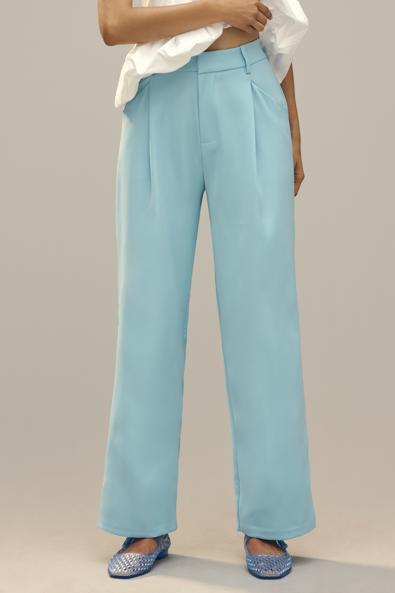 Endless Rose Pleated Zip-Up Trousers