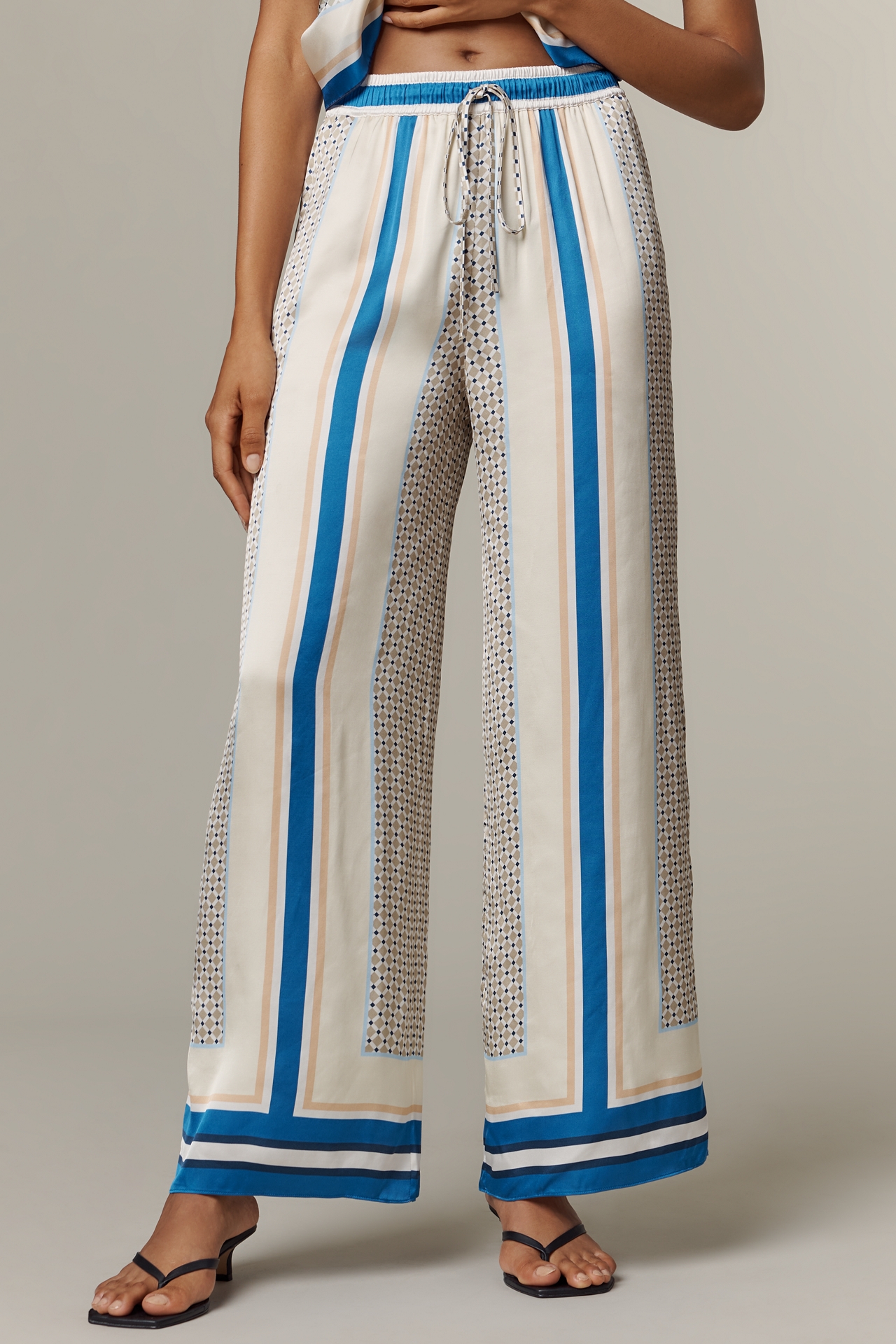 Shona Joy Meret Relaxed Satin Drawstring Pants