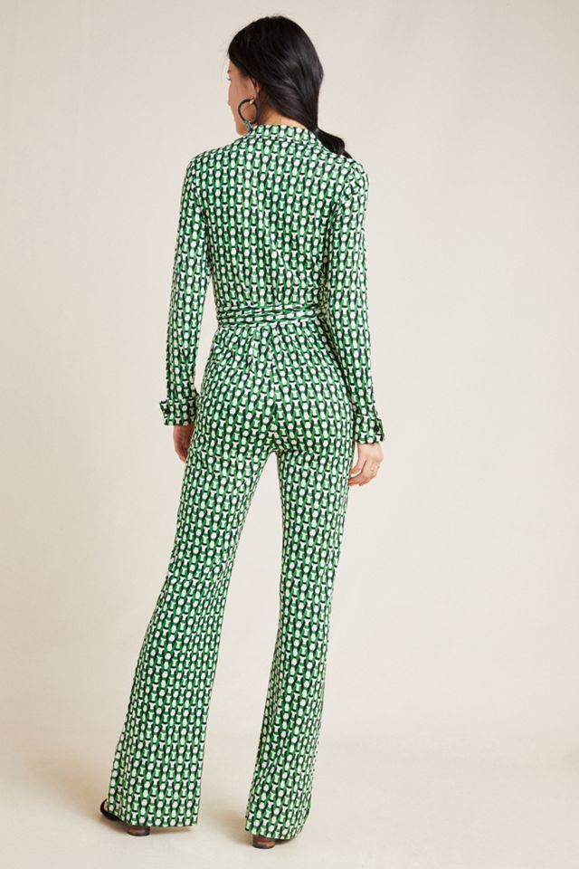 Diane von Furstenberg Tie-Waist Silk Jumpsuit | Anthropologie