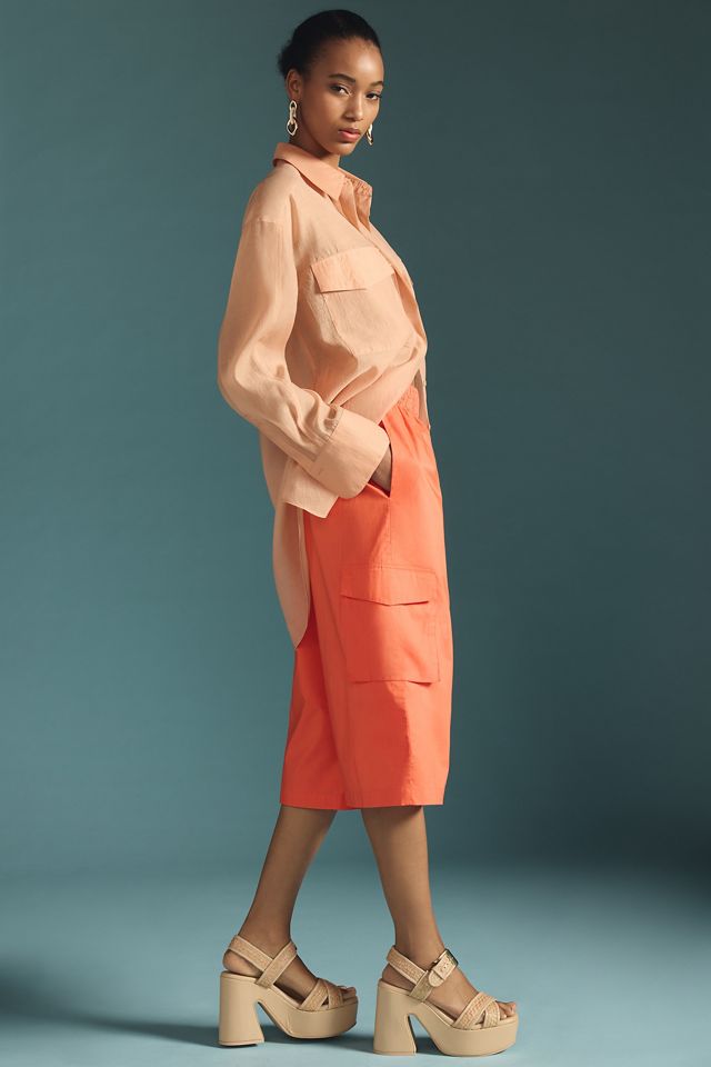 Du Paradis Crop Cargo Pants Anthropologie