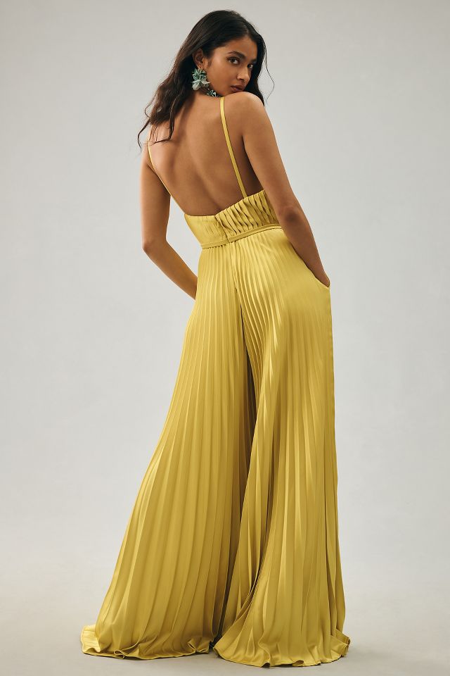 Ieena Duggal 27457 - Pleated Backless Jumpsuit – Couture Candy