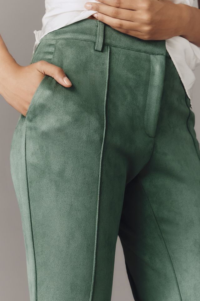 Lioness Bella Faux-Suede Low-Rise Straight-Leg Pants #2