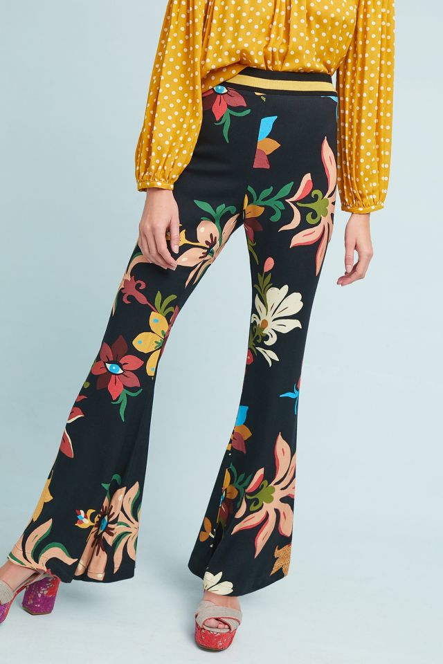 Farm Rio Colorful Leaves Flared Pants  Anthropologie Mexico - Women's  Clothing, Accessories & Home