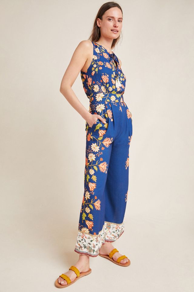 Farm Rio for Anthropologie Dollis Floral Jumpsuit | Anthropologie