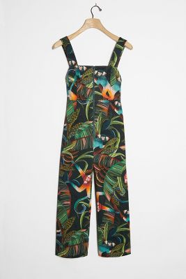 Farm Rio Monkeys Cropped Jumpsuit