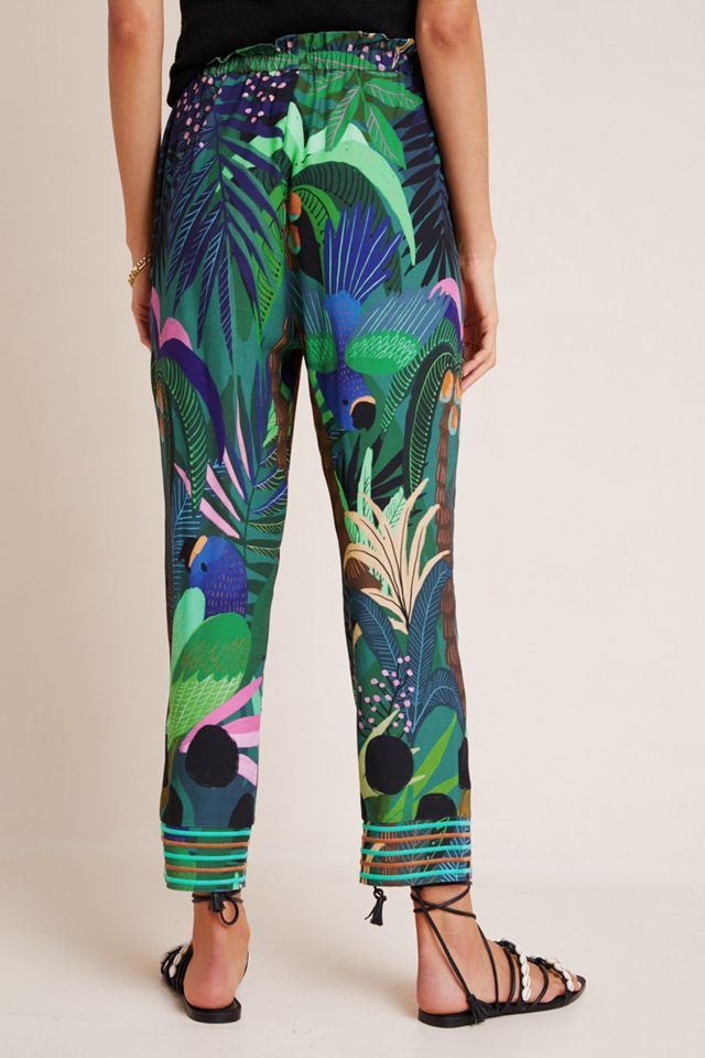 Farm Rio Tropique Embroidered Pants #3