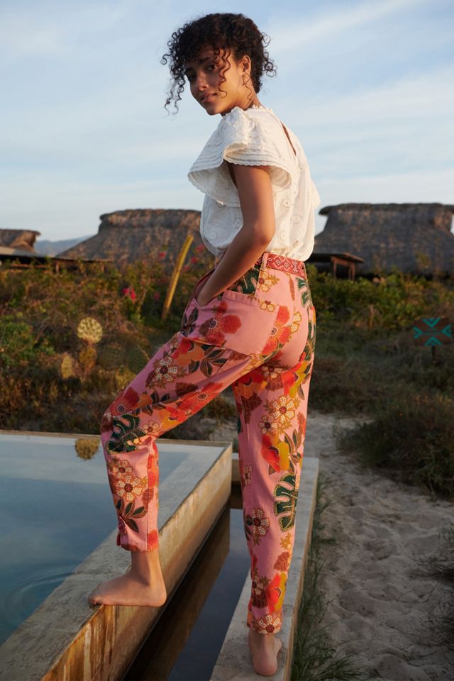 Farm Rio Pink Carrot Pants  Anthropologie Japan - Women's