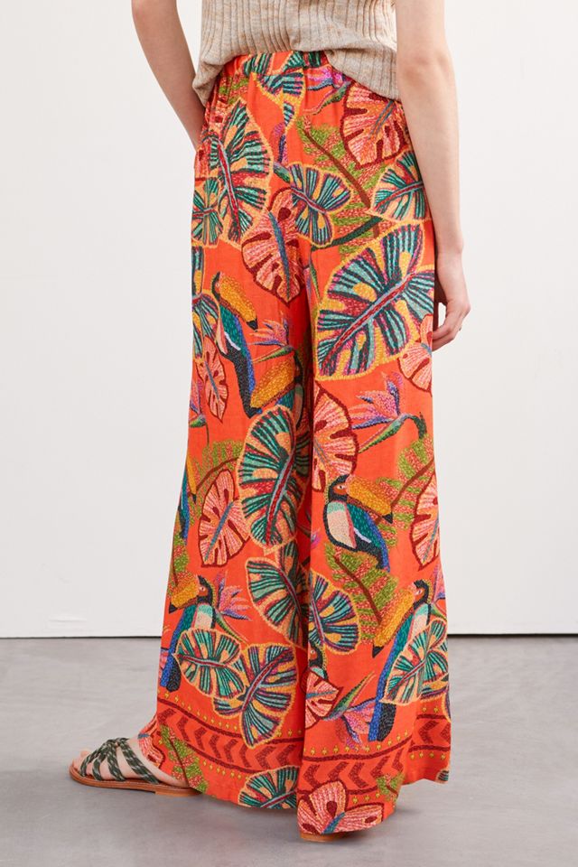 Farm Rio Birdie Wide-Leg Pants #3