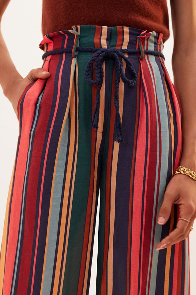 Farm Rio Striped Wide-Leg Pants #3