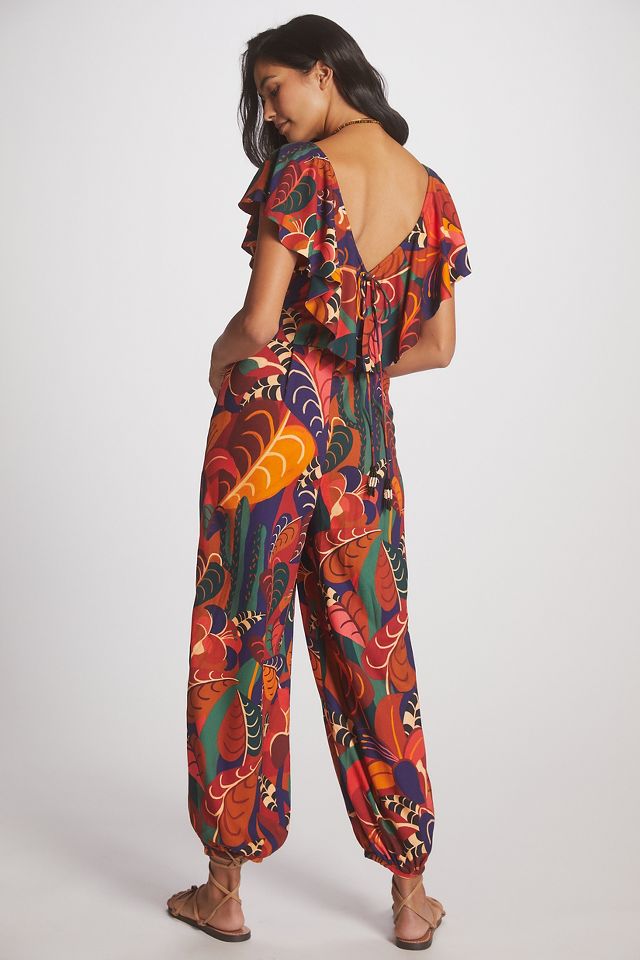 Farm Rio Ruffled Jumpsuit