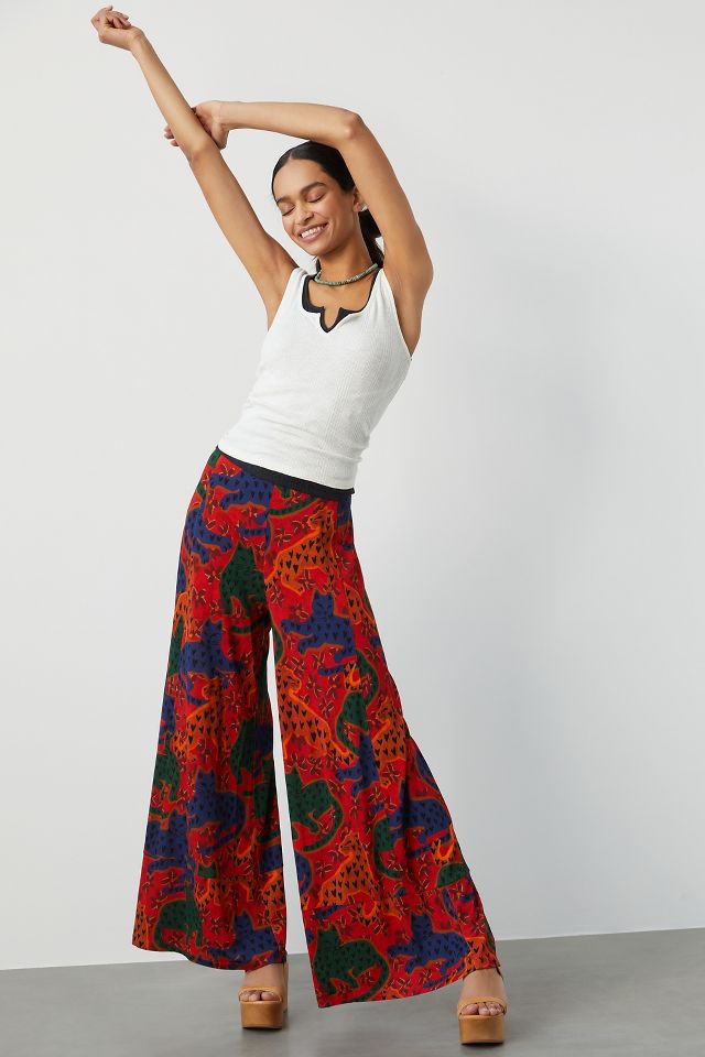 Anthropologie wide leg outlet trousers